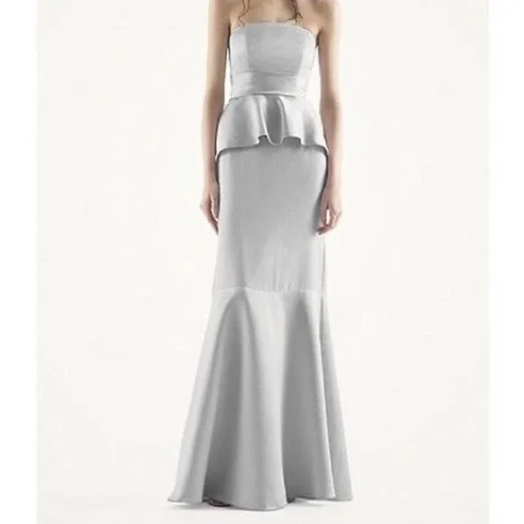 vera wang peplum dress The peplum, reborn. The column, perfected., Two silhouettes that share nothing but conviction. , Vera Wang Bride Fall 2026, exclusively at David's Bridal. , #BRIDEVeraWang